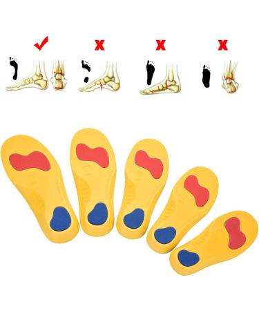 Orthotic Insoles for Kids - Prevent Flatfoot Foot Valgus & Pronation - Breathable Shockproof 3D Inserts (XL - Buy Online on GoSupps.com