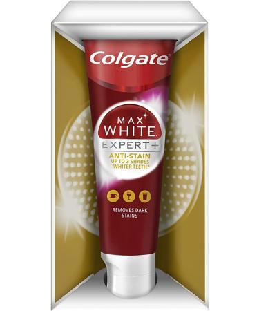 Buy 3 x Colgate Max White Expert Toothpaste 75ml - Anti Stains for Whiter Teeth - International Shipping Available - Buy Online on GoSupps.com