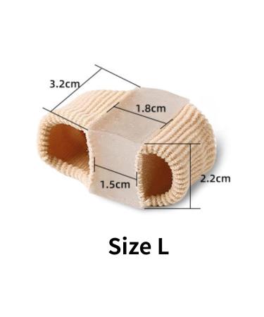 Toe Separator Gel for Men & Women - Breathable Universal Fit 2 Pieces (L 3.2x1.8x2.2 cm) - Pain Relief & Comfort - Buy Online on GoSupps.com