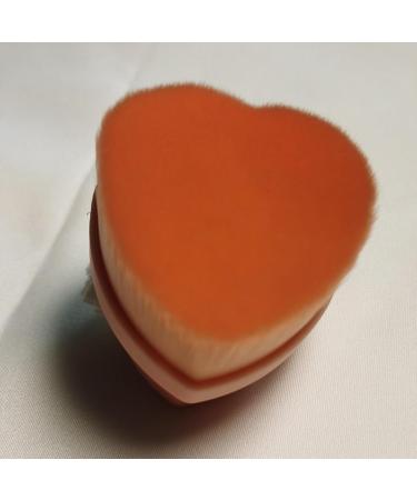 Foundation Brush - Makeup Sunscreen Applicator Brush Heart-Shaped Powder Makeup Tools Travel Size Cosmetic Applicator for Kids And Adult Pink - Buy Online on GoSupps.com