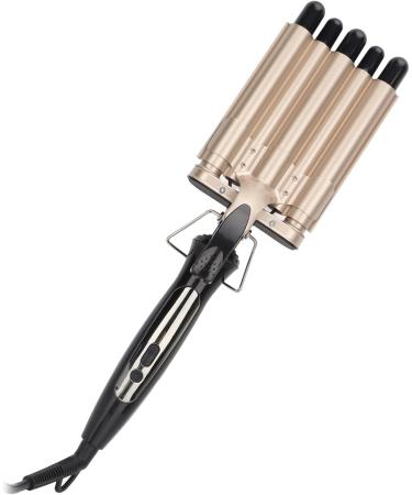 5 Barrel Curling Iron Wand | Digital Display Hair Crimper | 15 Temp Settings for Long Lasting Waves | Durable ABS & Aluminum - Buy Online on GoSupps.com