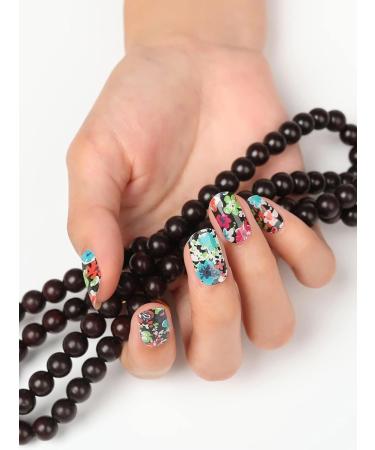 Kalolary Gel Nail Polish Strips Nail Gel Art Sticker Waterproof Full Nail Wraps Decal Sets with Scissors Nail File and Stick for Women Girls Nail Art Decor (UV/LED Lamp Required)-20 - Buy Online on GoSupps.com