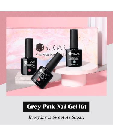 Ur Sugar UV Nail Polish Set - 6 Colors Gel Lacquer for Nude & Gray Nail Designs | Perfect for Weddings & Valentine's Day - Buy Online on GoSupps.com