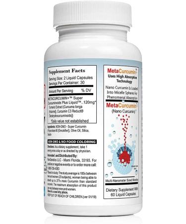 MetaCurcumin 277x Super Curcumin + TetraHydroCurcumin - Powerful Curcumin Supplement - Buy Online on GoSupps.com