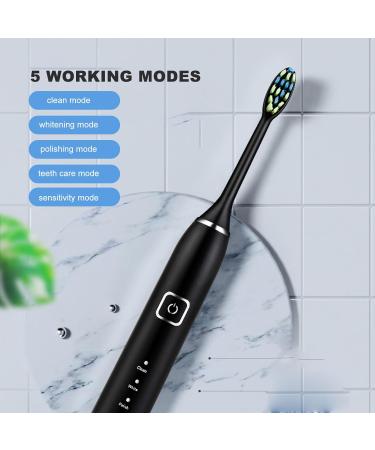 Smart Toothbrush - Powerful Lightweight Electric Toothbrush IPX7 Waterproof Travel-Friendly with 2 Heads (Pink - Buy Online on GoSupps.com