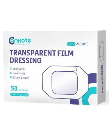 Waterproof Transparent Film Dressing 2.3 x 2.7  Breathable and Super Thin  50 Dressings Tattoo Bandage