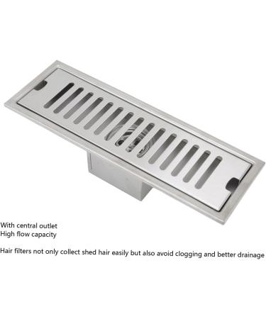 Efficient Rectangular Linear Shower Drain - Fast Water Flow & Odor Prevention for Optimal Bathroom Drainage - Buy Online on GoSupps.com