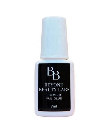 Brush on Nail Glue for Press on Nails Acrylic Nail Glue - Quick Dry & Long Lasting Nail Glue for Tips - Glue on Nails Nail Adhesive for Press On Nails Beyond Beauty Labs 7ml Bottle