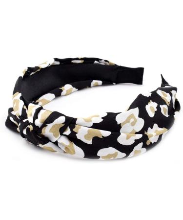 Women's Headbands Vintage Elastic Printed Head Wrap Stretchy Moisture Hairband Twisted Cute Hair Accessories (archleopard) - Buy Online on GoSupps.com