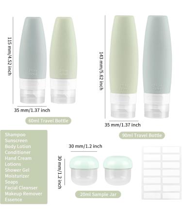 Olycism Travel Bottles Set - Gray | Durable & Leak-Proof | Ideal for Travel & Adventure - Buy Online on GoSupps.com