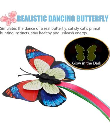 Speedy Panther Interactive Cat Toys for Indoor Cats Adult Kitten Toy Interactive Cat Toys with 360 Electric Cat Butterfly Toys Rotating - Buy Online on GoSupps.com