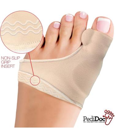 PediDoc Bunion Corrector for Women - Bunion Relief Sleeves with Gel Toe Separator - Hallux Valgus Relief & Toe Alignment - Size Large - Buy Online on GoSupps.com