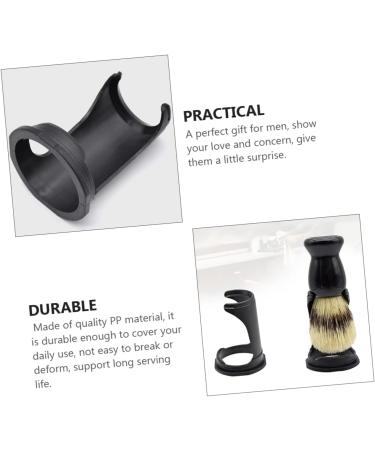 Fomiyes 4 Piece Brush Base Shaving Stand - Beard Rack Holder for Safety Razors & Makeup Brushes - Travel-Friendly Design - Buy Online on GoSupps.com