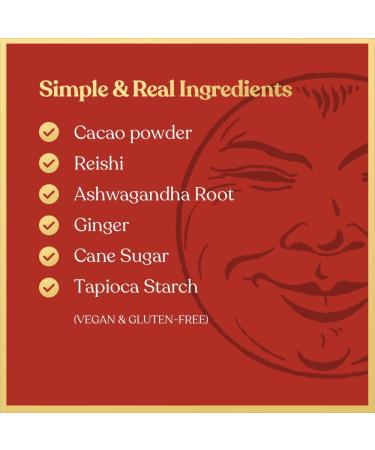 Calming Cacao Adaptogen Ginger Chews - Vegan Gluten Free Candy with Ashwagandha, Reishi, and Dark Cacao - Buy Online on GoSupps.com