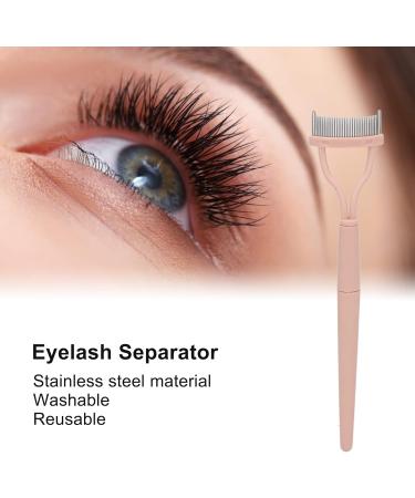 Half Arc Stainless Steel Eyelash Separator Portable Folding Eyelash Comb with Protective Cover Arc Designed Lash Definer Comb Makeup Mascara Comb - Buy Online on GoSupps.com
