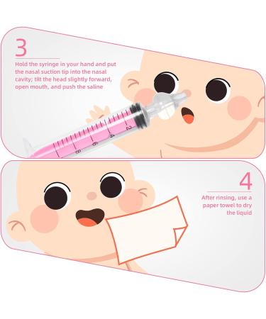 4-Piece Baby Nasal Syringe Set - 10ml Nose Rinsing with Safe Tweezers | Gentle Portable & Reusable for Children - Buy Online on GoSupps.com