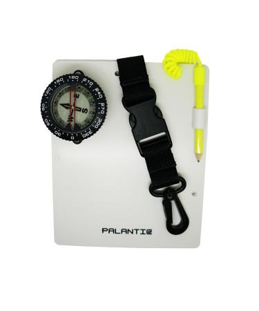 Palantic Scuba Dive Writing Slate with Compass and Pencil, 2"