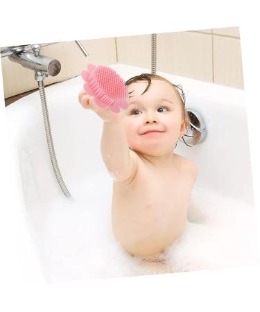 Hemoton Silicone Shampoo Brush Set - Baby Scalp & Body Scrubber for Gentle Bathing - Pink 2 Pack - Buy Online on GoSupps.com