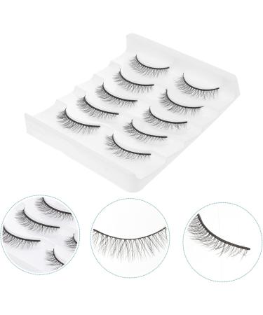MAGICLULU 15 Pairs Short False Eyelashes Women False Lashes Natural Mascara Chemical Fiber Spool Miss Make up 1 count (Pack of 1) Black 2x3pcs - Buy Online on GoSupps.com