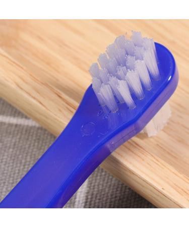 HEALIFTY Dual Head Toothbrushes - T-Shape Denture Cleaning Tool (White + Blue) - Buy Online on GoSupps.com