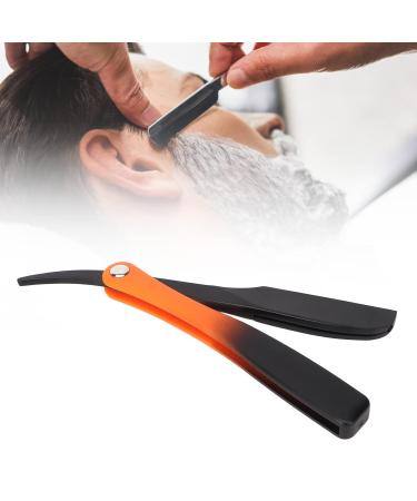 Premium Black Straight Edge Razor - Foldable Manual Barber Razor for Professional Shaving - Buy Online on GoSupps.com