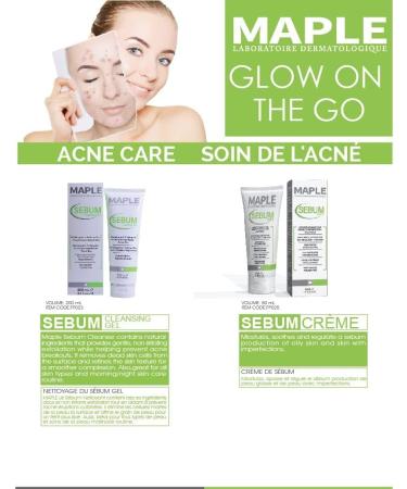 Maple SEBUM Cream 50 mL - Best Moisturizer for Oily Skin & Imperfections | Soothes & Regulates Sebum Production - Buy Online on GoSupps.com