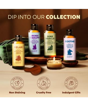 Kukka Relax Massage Oil - Spa Quality Warming Body Oil Infused with Lavender Jojoba & Rose Geranium - 3.4 oz for Men & Women - International Shipping Available - Buy Online on GoSupps.com