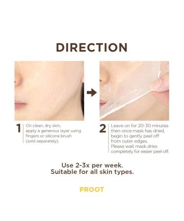 Calendula Peel Off Mask with Brightening Serum | Korean Skin Care | Vegan & Cruelty-Free | 3.38 oz - Buy Online on GoSupps.com