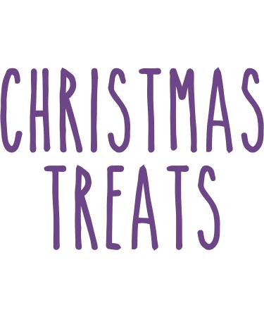 Christmas Treats' - Vinyl Sticker Decal Label Transfer for Jar Container. Party Sweets Chocolates Gift Bag Box (Small - 3cm Tall Capital Letter Height Gold) Small - 3cm tall Capital Letter Height Gold - Buy Online on GoSupps.com