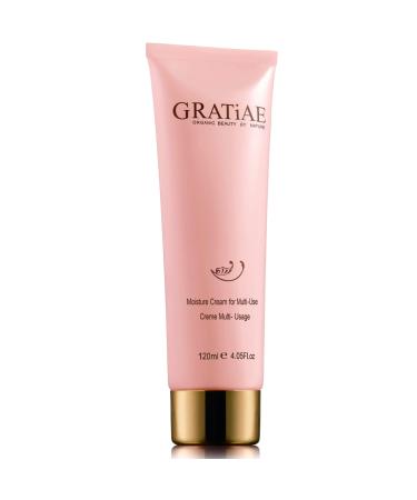 Gratiae Organics Moisture Cream for Multi-Use for face and body anti-aging face cream skin care with aloe vera gel face moisturizer light non sticky 4.05 Fl oz