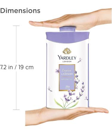 Yardley London Perfumed Fresh Floral Fragrances Locked in a fine & Silky Talcum Powder (Yardley English Lavender Perfumed Talc - 250gm Pack of 3) Yardley English Lavender Perfumed Talc - 250gm 8.82 Ounce (Pack of 1) - Buy Online on GoSupps.com