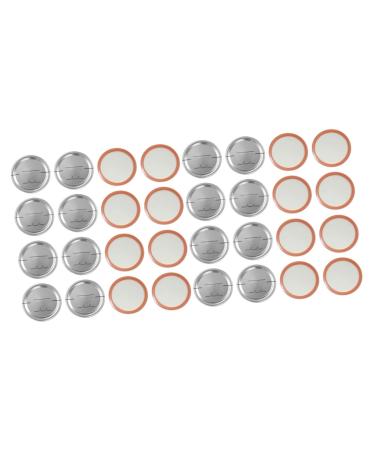 POPETPOP 60 Pcs Mason Jar Lids Tinplate Disc for Jars Disc Lids Canning Supplies Discs Mason Jar Discs Flip Cap Lids Mason Jar Sealed Tool Replacement Lids Tinplate Lids Cover Split Silverx2pcs 7X7X0.2CMx2pcs