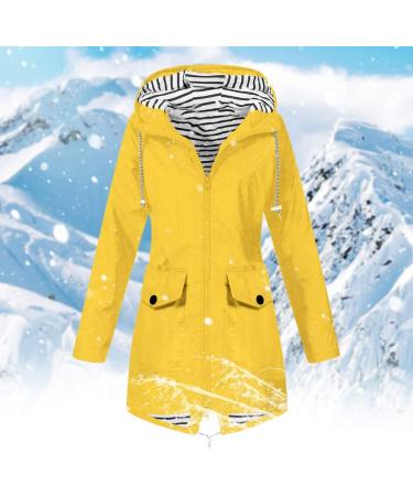 Women's Winter Transition Jacket | Warm Quilted Long Cardigan | Plus Size Beige & Yellow Options - Buy Online on GoSupps.com