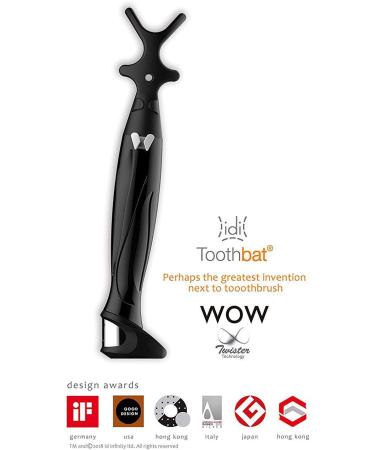 Toothbat WOW Dental Silk Holder | Perfect Oral & Tooth Cleaning | Interdental Hygiene Care (Black) - Shop Now! - Buy Online on GoSupps.com