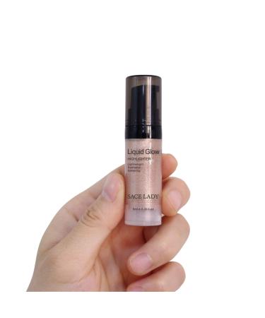 SACE LADY Liquid Highlighter - Rose Gold Illuminator for Face, Cheekbone & Body Glow - 0.2Fl Oz - Buy Online on GoSupps.com
