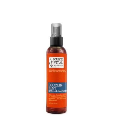 Deozein Zest Natural Spray Deodorant by Source Vit l Apothecary | Free of Parabens and Baking Soda  Non-Toxic  Odor-Controlling for Men  Women  and Teens | 4.46 Fl Oz.