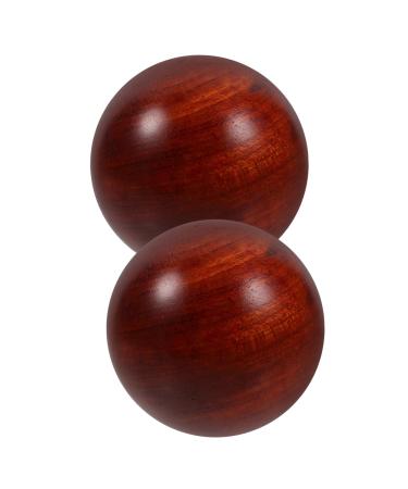 Beaupretty 4 pieces of wooden handicraft stress-relaxation balls massage ball crafting ball wooden ball muscle-stretch balls mahogany gymnastics ball vietnam massage bum handball bamboo 5*5cmx2pcs such as shown