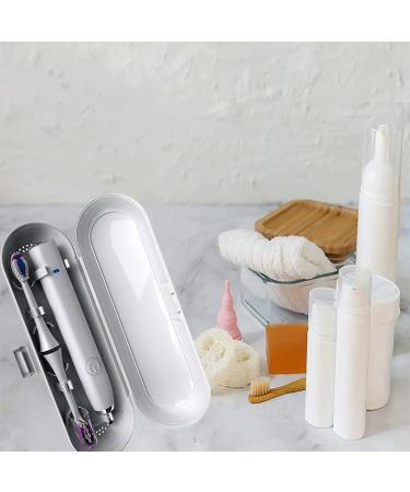 2-Piece Electric Toothbrush Travel Case | Portable Toothbrush Etui & Container | Ideal for Travel (White) - Buy Online on GoSupps.com