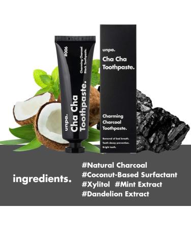 Buy unpa. Cha Cha Toothpaste - All-Natural Organic Charcoal Teeth Strengthening for Fresh Breath | 100g - International Shipping Available - Buy Online on GoSupps.com