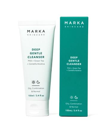 Skincare pH Balanced Hydrating Deep Daily Gentle Cleanser for All Face All Skin Types Use Made in Korea | PHA Centella Asiatica & Green Tea & Antioxidant Rich Face -100