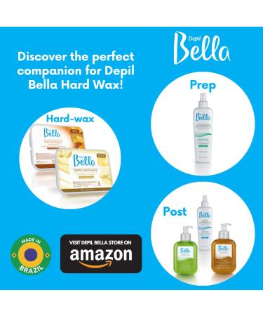 Depil Bella Hard Wax with Honey and Propolis 28.2oz - Professional Hair Removal Wax | High-Performance Honey Wax for Quick Dry & Strip-Free Removal | Suitable for All Skin & Hair Types - Buy Online on GoSupps.com