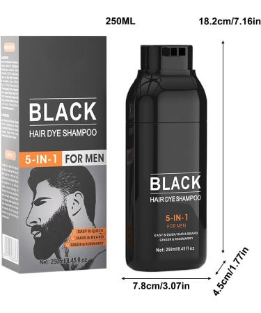  Mlllokfki Natural Color Shampoo Dye Covers Gray Hair Plant-Based Shampoo Easy to Apply for Men and Women - Buy Online on GoSupps.com