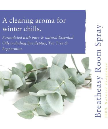 Absolute Aromas Breatheasy Room Spray 100ml - Tea Tree & Peppermint Essential Oil Blend - Buy Online on GoSupps.com