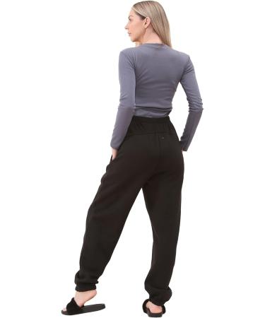 Maternity Fleece Jogger Sweat Pants | Over Bump Support | Comfortable Trousers for Pregnant Women - Buy Online on GoSupps.com
