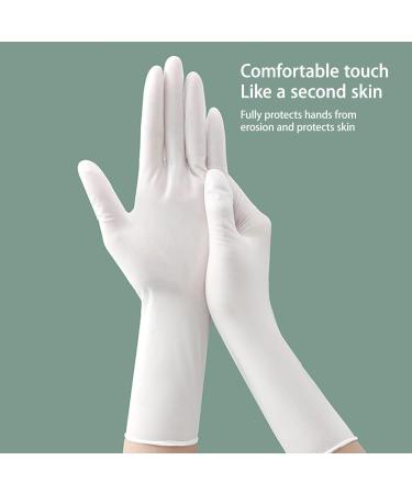 BAMFY Household Nitrile Disposable Gloves 30 Pairs Watertight Dishwashing Gloves Kitchen Cleaning Gloves for Dishes Clean Gardening Washing Up Gloves (Color : White Size : Small) - Buy Online on GoSupps.com