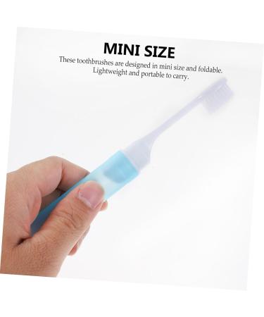 Minkissy Portable Folding Toothbrush - Travel-Safe Oral Hygiene Tool for Braces | Creative Manual Nylon Tooth Cleaning Brush - Buy Online on GoSupps.com