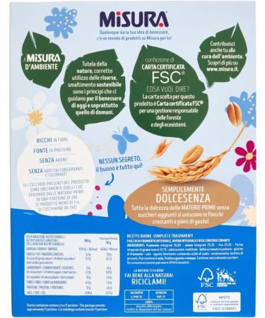 Italian Gourmet E.R. Misura Cereali Integrali Fiocchi di Frumento Dolcesenza Set of 6 oat and rice flakes without added sugar 350 g + Italian Gourmet pulp 400 g - Buy Online on GoSupps.com
