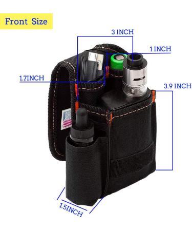 Vape Mod Carrying Bag with Straps - Portable Vapor Case for Box Mod, Tank, E-juice, Battery - Organize Your Vape Accessories On-the-Go! (CASE ONLY) - Buy Online on GoSupps.com