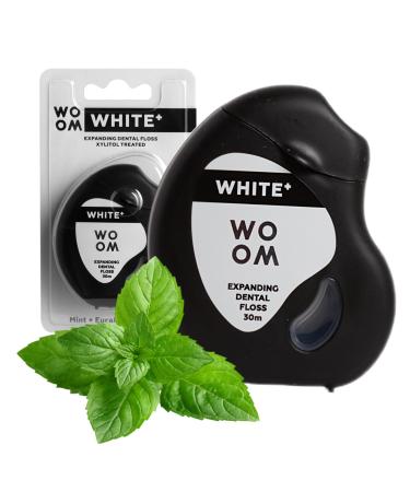 WOOM expanding dental floss 30 m long mint eucalyptus flavor