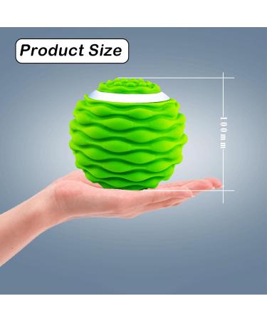 Mjlomj Vibrating Massage Ball - Deep Tissue Trigger Point Muscle Relief | Electric Fascia Ball for Myofascial Relaxation (10x12.5cm) - Perfect for Back Arm Leg & Buttock Massage - Buy Online on GoSupps.com